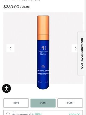 Augustinus Bader Retinol Serum — Blue and Gold Packaging Retail $380 NIB